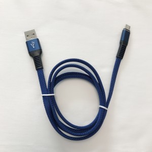Carcasa de aluminio plana de carga rápida trenzada Flexión flexible Cable de datos USB sin enredos para micro USB, tipo C, carga y sincronización de rayos de iPhone
